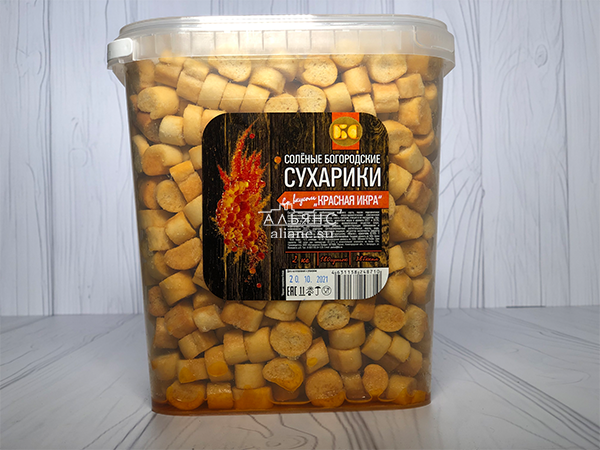 Сухарики с красной икрой в Бронницах