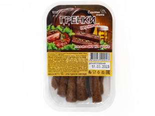 Корюшка вяленая (Онежская): Сурские гренки Телятина на гриле (100 гр)