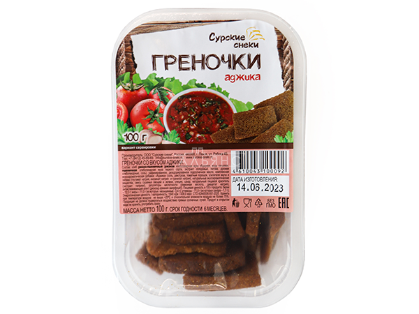 Сурские гренки с Аджикой (100 гр) в Бронницах