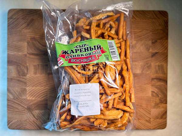 Жареный сыр "ВКУСНЯШКА" (Оливковый) 500гр. в Бронницах