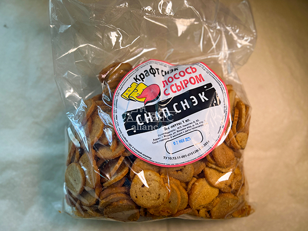 Снапсы ПШЕНИЧНЫЕ "Лосось с сыром" в Бронницах