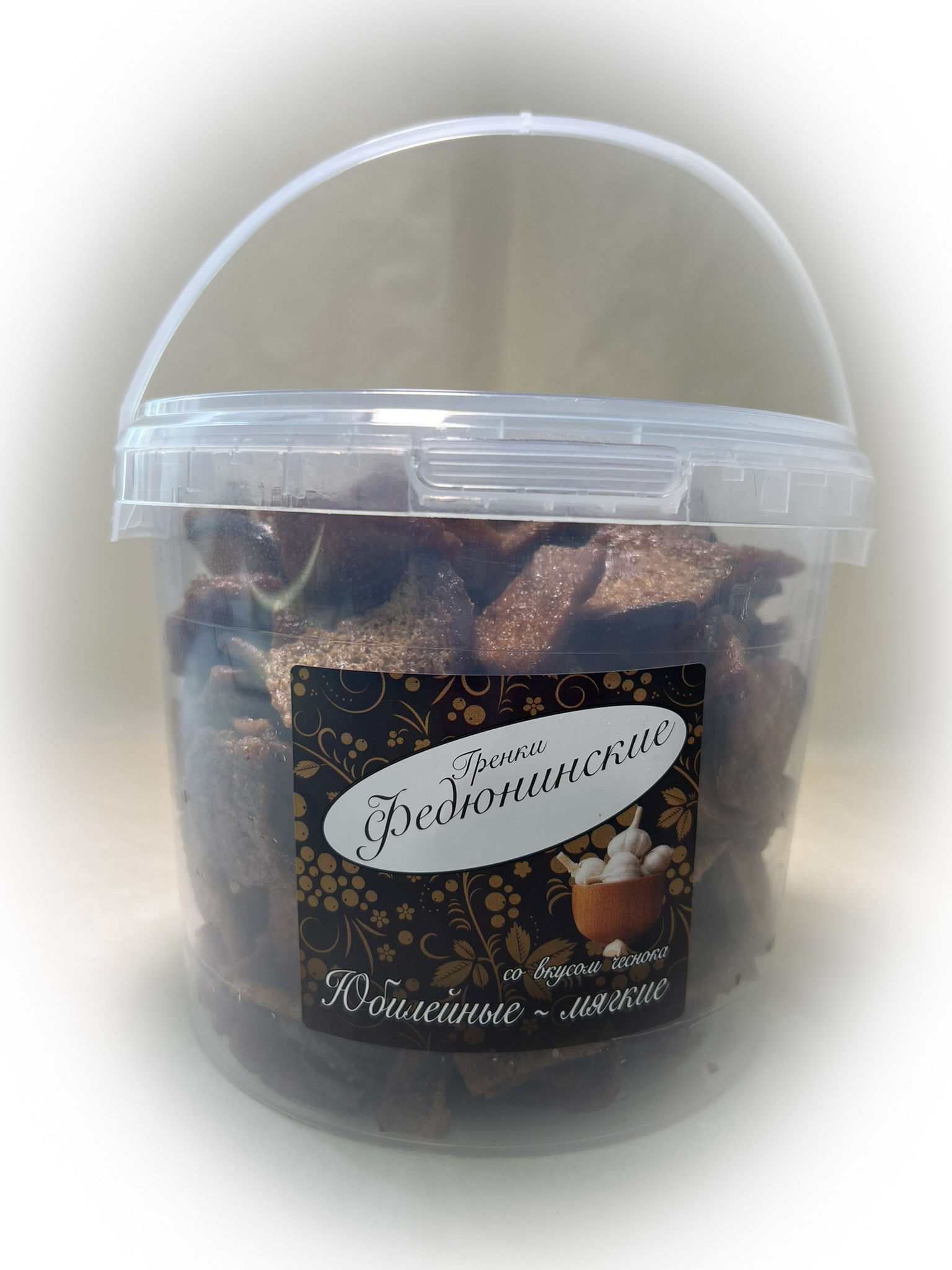 Гренки "ФЕДЮНИНСКИЕ" "Чеснок" (ведро 900 гр.) в Бронницах