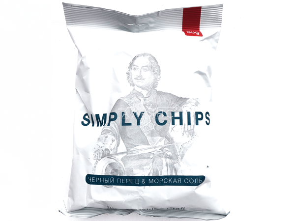 Картофельные чипсы "Simple chips" Морская соль и черный перец 80 гр. в Бронницах