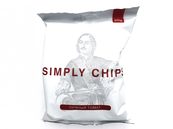 Картофельные чипсы "Simple chips" Пряный томат 80 гр. в Бронницах